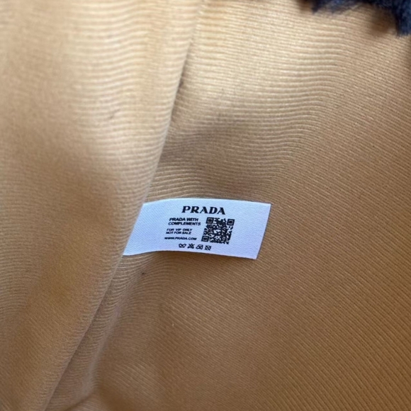 PRADA Black Faux Fur Tote Bag & Insert - Picture 4 of 6